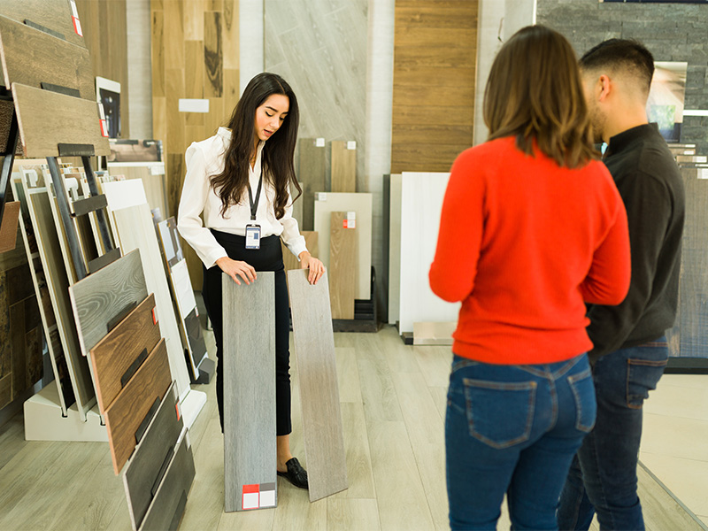 Moderner Fliesenfachhandel Kassel mit großer Ausstellung an Bodenbelägen und Fliesenmustern für Wohnräume und gewerbliche Nutzung
