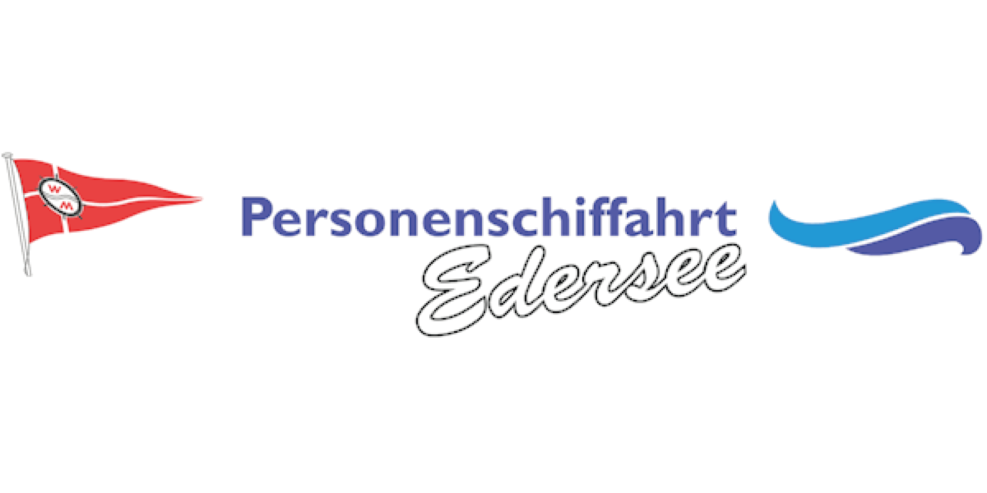 Logo der Personenschifffahrt Edersee, Anbieter von Trauungen, Hochzeiten und besonderen Schifffahrts-Events am Edersee.